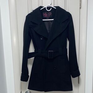 Say What Black Trench Coat